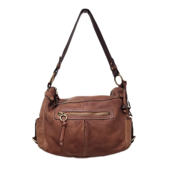 Brown Leather Shoulder Bag - Picture 1 of 7